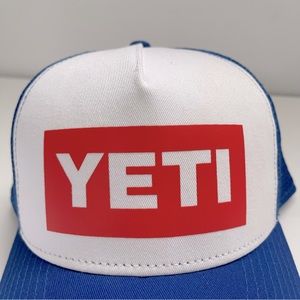 YETI American Logo Badge Trucker Hat
